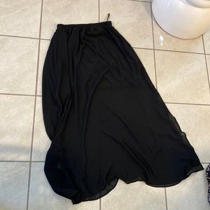 Uniqlo sheer maxi skirt